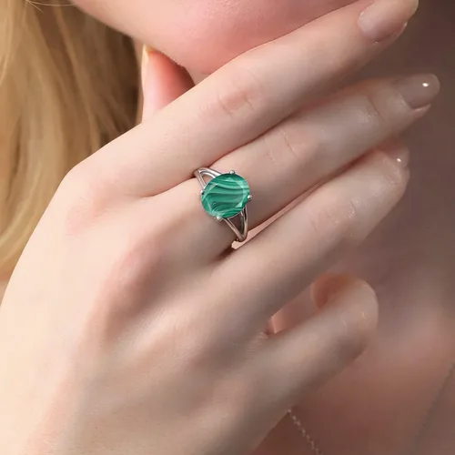 Miniatura 91 de Gem Stone King Anillo solitario con piedra preciosa de 3.00-7.00 quilates Plata de ley 925 Ovalado de 0.47 x 0.49 pulgadas Anillo