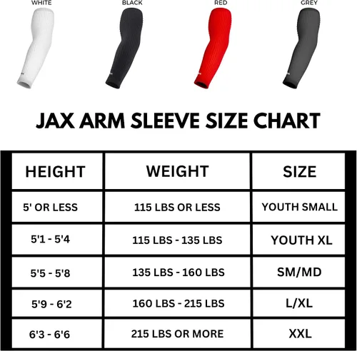 Miniatura 15 de Jax Baseball Arm Sleeves - Youth and Adult