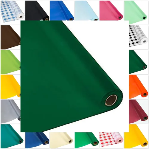 Miniatura 24 de DIY Craft - Rollo de plástico negro para mesa de banquete, 300 pies de largo (26 colores)