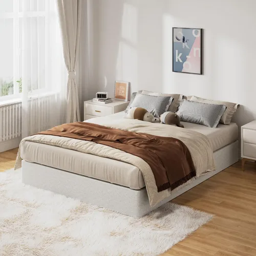 Miniatura 6 de Snaye Base de Cama con Somier Tamaño Queen de 9 Pulgadas, 3000lbs Somier Queen de Servicio Pesado de Metal, Base para Colchón, Montaje Fácil sin 9