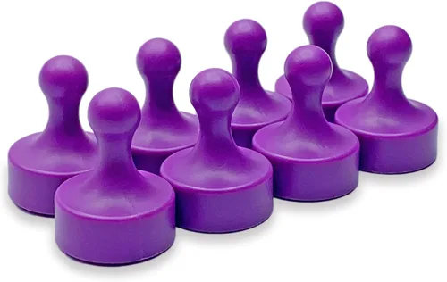 Miniatura 11 de GLASSBOARD STUDIO Potentes imanes de neodimio, en forma de peón, fuerte imán para nevera/refrigerador y pizarra blanca, ideal para oficina, cocina