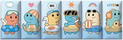 Miniatura 24 de Paneles de pared 3D autoadhesivos para cabecero de 70.86 pulgadas, diseño de dibujos animados suave anticolisión, acolchado decorativo de pared