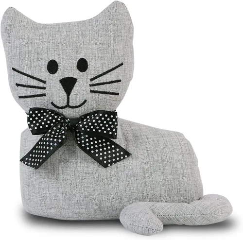 Miniatura 19 de Lindo Tope Decorativo para Puerta para Piso de Casa y Oficina, Topes de Puerta de Tela con Animales Ponderados, Protectores de Pared Pesados, Gato