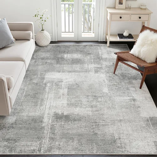 Miniatura 38 de zesthome Alfombras de 5 x 7 pulgadas - Alfombra lavable resistente a las manchas, alfombras modernas abstractas para sala de estar, dormitorio