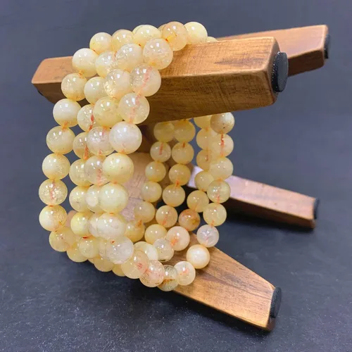 Miniatura 492 de Gem Avenue Handmade Round Bead Stretch Bracelet Unisex Natural Stone Beaded Jewelry for Men & Women, Elastic Wristband for Daily Wear