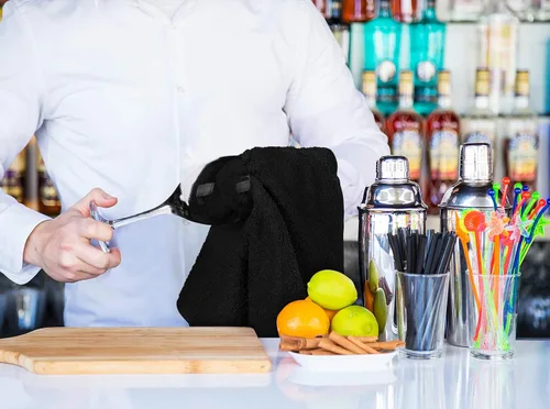 Miniatura 5 de Utopia Towels - Toallas de cocina, paquete de 12 toallas de 16 x 19 pulgadas, 100 % algodón, toallas de barra superabsorbentes negras, toallas