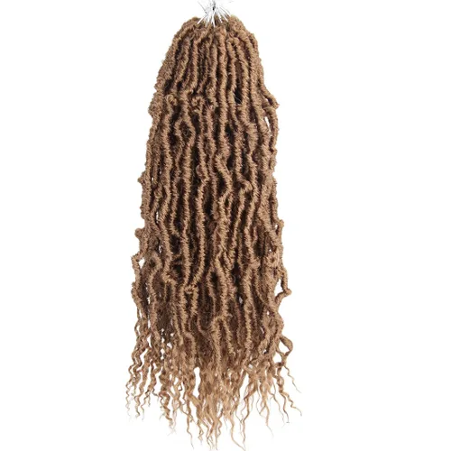 Miniatura 28 de BOHOBABE Rastas Falsas de Cabello de Ganchillo de 30 Pulgadas, Rastas Suaves Boho de Ganchillo con Puntas Rizadas, Rastas Largas de Diosa Bohemia