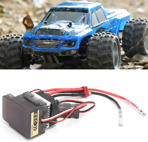 Miniatura 7 de RC cepillado ESC, 320A bidireccional con ventilador de refrigeración de freno, ESC cepillado bidireccional para coches RC barcos, modelos vehículos
