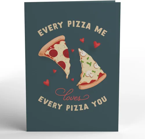 Miniatura 4 de Lovepop Tarjeta del día de San Valentín para ella, él – Tarjetas de felicitación románticas 3D – You've Stolen a Pizza my Heart – 5 x 7 pulgadas
