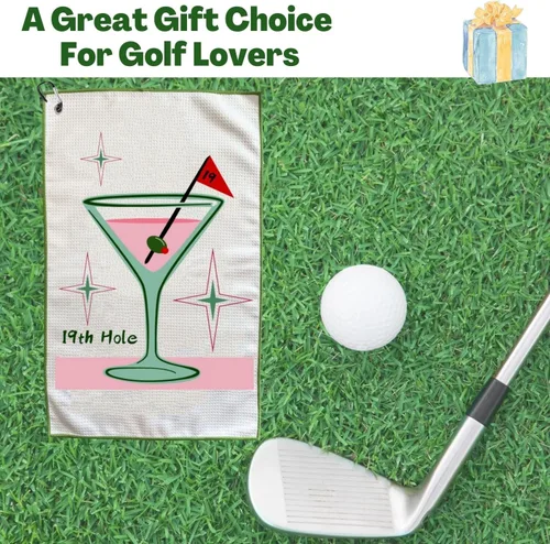 Miniatura 5 de Divertida toalla de golf, toallas de golf impresas para bolsas de golf con clip, regalo de golf para hombres, marido, novio, papá, regalos