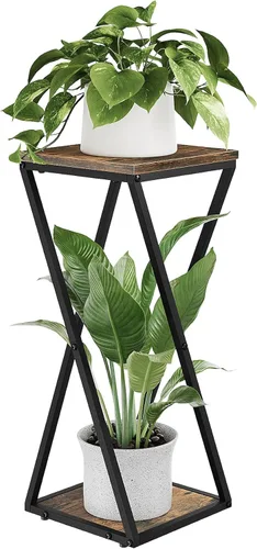 Bamworld Soporte Alto para Plantas de Interior Estante de Esquina para Plantas Soporte Escalonado para Plantas Mesa de Madera para Plantas Soportes