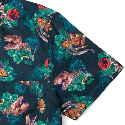 Miniatura 3 de Jurassic World Jurassic Park T-Rex - Camisa de vestir con botones para adulto