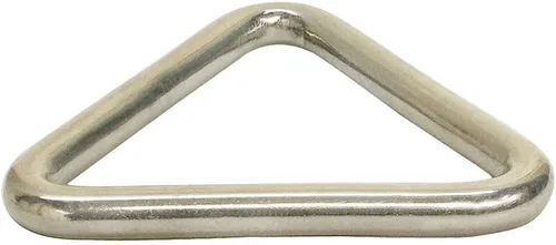 Miniatura 4 de 5 piezas de acero inoxidable 316 de grado marino 1/4 "x 2" anillo triangular soldado