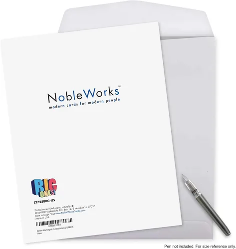 Miniatura 7 de NobleWorks, Divertida tarjeta de felicitación para bebé, tarjeta de embarazo con sobre, de todos nosotros (8.5 x 11 pulgadas), Big New Baby Congrats