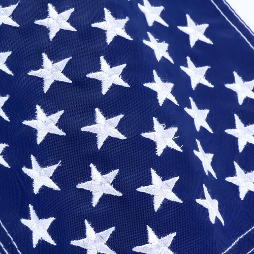 Miniatura 6 de Amarine Made Bandera náutica estadounidense de 12 x 18 pulgadas con rayas cosidas y estrellas bordadas, 18 pulgadas x 11.8 in, para barco, yate