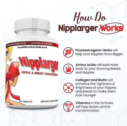 Miniatura 3 de Agrandamiento de pezones NIPPLARGER, ampliación de senos, estiramiento de la piel: disfrute de pezones y senos más grandes, más llenos y firmes. 60