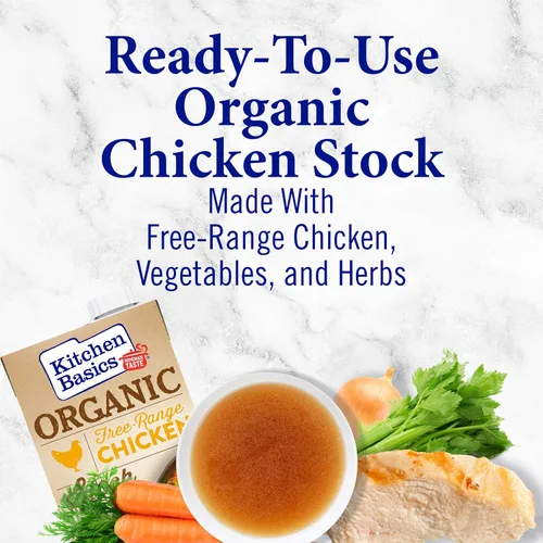 Miniatura 3 de Kitchen Basics Caldo de Pollo Orgánico de Corral Libre, Caja de 32 oz