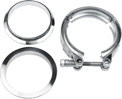 Miniatura 14 de Abrazadera de banda en V de 2,0 pulgadas con brida macho hembra universal 304 acero inoxidable para coche 1PC