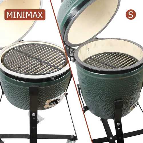 Miniatura 5 de Rejilla de cocción de hierro fundido,Rejillas de cocción para huevos verdes pequeños y mínimax,Reemplazo de rejilla redonda para huevos verdes