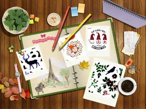 Miniatura 2 de Gnomo de otoño hojas de otoño sellos transparentes para hacer tarjetas, decoración y álbumes de recortes, sellos de goma para manualidades