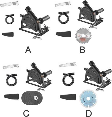 Miniatura 3 de Soporte para amoladora angular de 45 grados, ajustable, accesorios de amoladora angular para amoladora angular de 100 ~ 4.921 in, base de máquina