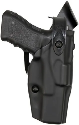Miniatura 40 de Safariland 6360 ALS/SLS Mid-Ride Duty Rated Level III Retention Holster STX negro brillante.