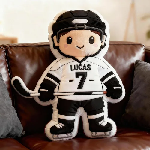 Miniatura 11 de Mostop Almohada de fútbol personalizada con nombre y número personalizados, regalos de cumpleaños de Navidad para niños, papá, deportes, atletas