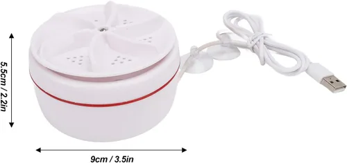 Miniatura 2 de TOPINCN Potente motor portátil Mini Turbo Lavadora para lavandería diaria, ropa pequeña para el hogar, pequeña lavadora de ultrasonido Turbo