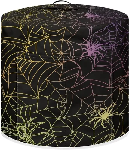 Miniatura 19 de GLENLCWE Funda para olla a presión de esqueleto de sangre roja para olla arrocera de 3 cuartos de galón, cubierta antipolvo de Halloween, cubierta