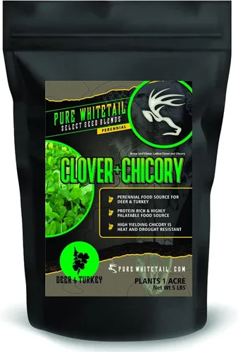 Miniatura 8 de Pure Whitetail Clover Xtreme Mezclas de semillas selectas Mezcla de semillas de trébol perenne de ciervos de cola blanca y pavos Semillas