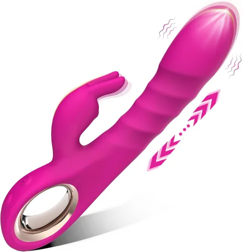 Miniatura 8 de Consolador Vibrador de Empuje Juguetes Sexuales Femeninos - SeYouYou 3 en 1 Juguetes Sexuales para Mujeres con 10 Vibraciones y 5 Modos de Empuje