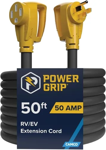 Miniatura 12 de Cable de alimentación eléctrica, de Camco, 55191, 25 pulgadas, de PowerGrip, con mango, 50 amperios