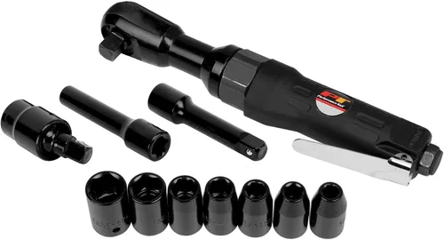 Miniatura 5 de Performance Tool M639 - Llave de trinquete neumático de 1/2 pulgada con torque de trabajo de 90 pies/libras, diseño de engranaje planetario triple