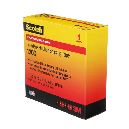 Miniatura 15 de 3M Scotch Linerless - Cinta de empalme eléctrica 130C para cables y alambres, 3,8 cm x 9,14 m, respaldo de hule, autofundente, resistencia UV