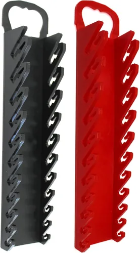 Miniatura 10 de Kit de bandeja organizadora de 11 herramientas para llaves rechonchas o de línea (kit de 4 piezas, negro y azul)