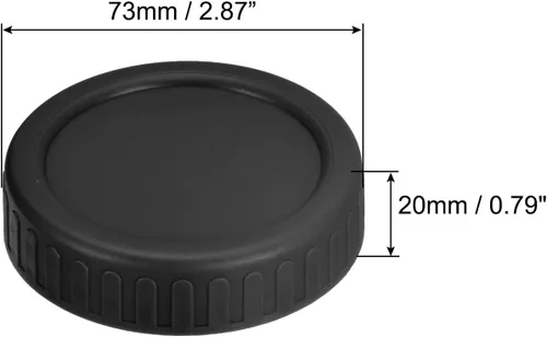 Miniatura 2 de uxcell Tapas para tarros de masón, 10 unidades, tapas de almacenamiento de plástico con 10 anillos de silicona, boca regular a prueba de fugas
