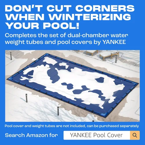 Miniatura 6 de Yankee - Pesas de piscina – Tubos de agua de esquina, bolsas de agua para cubiertas de suelo recto, 23.6 x 11.8 pulgadas, pesos de cubierta