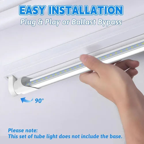 Miniatura 5 de Romwish Tubo de luz LED T8 de 36 pulgadas, 14 W (equivalente a 30 W), 1600 LM, luz diurna de 5000 K, tipo A+B Plug & Play o derivación de lastre, 3ft