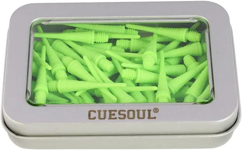 Miniatura 11 de CUESOUL 100 puntos de punta suave para dardos de punta suave Blanco