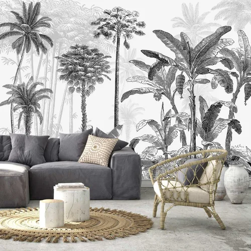 Miniatura 26 de Papel pintado de casa de acuarela de dibujos animados para guardería, murales de pared para habitación de niños 114" x 74" (no despegar y pegar)