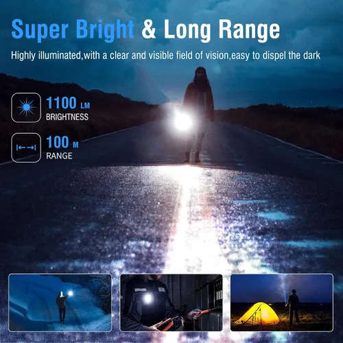 Miniatura 7 de BORUIT V10 Pequeño llavero potente linterna y V7 LED mini linterna con clip