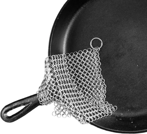The Ringer, El limpiador para hierro Fundido de acero inoxidable original, diseño patentado XL de 8 x 6 pulgadas