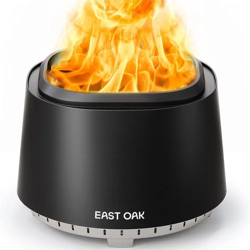 Miniatura 15 de EAST OAK Camber - Hoguera sin humo de 17 pulgadas, de acero inoxidable, para quemar leña, portátil, con póker, soporte y cenicero extraíble