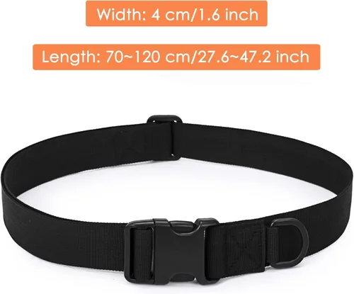 Miniatura 2 de TXIN Cinturón táctico, cinturón militar de nailon para hombre con hebilla ajustable de liberación rápida, color negro