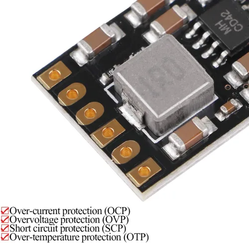 Miniatura 3 de 6 unids 2A 5V descarga de carga módulo integrado 3.7 V 4.2 V para batería de litio 18650 con aumento de carga Módulo de placa PCB de protección