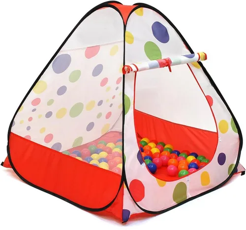 Miniatura 8 de Tienda de campaña emergente con pozo de pelotas para niños, tienda de campaña para casa de juegos para niños y niñas, bebés y niños pequeños