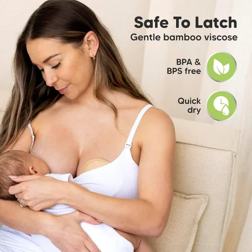 Miniatura 5 de Keababies Almohadillas de lactancia para lactancia materna y portabebés - Almohadillas para pezones para lactancia materna, brasier de bombeo