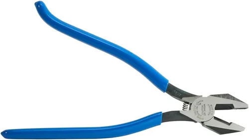 Miniatura 6 de Klein Tools Cortadores diagonales D2000-7CST, alicates Linesman de cabeza delgada con resorte, alicates de trabajo pesado para trabajadores