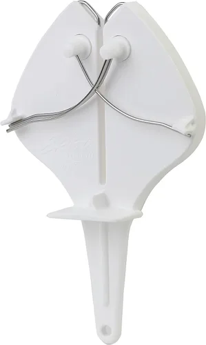 ERGO STEEL 3 Herramienta de afilado de mantenimiento de bordes de cuchillos-Blanco