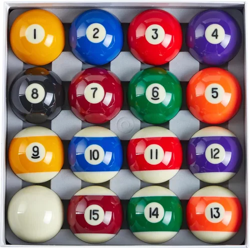 Miniatura 9 de Billmart Juego de 16 bolas de billar para mesa de billar Mármol Premium